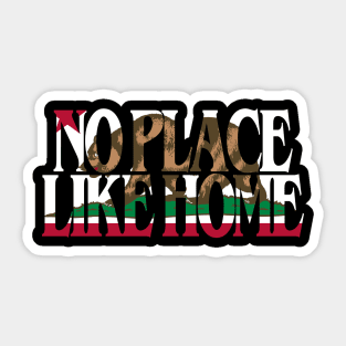 No Place Like Home (California) Sticker